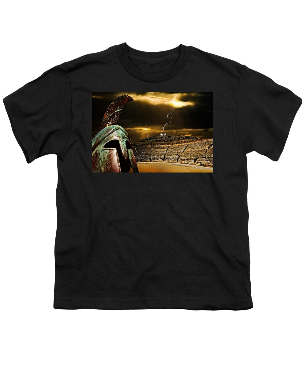 Greece Youth T-Shirt featuring the photograph Clash Of The Titans by Meirion Matthias