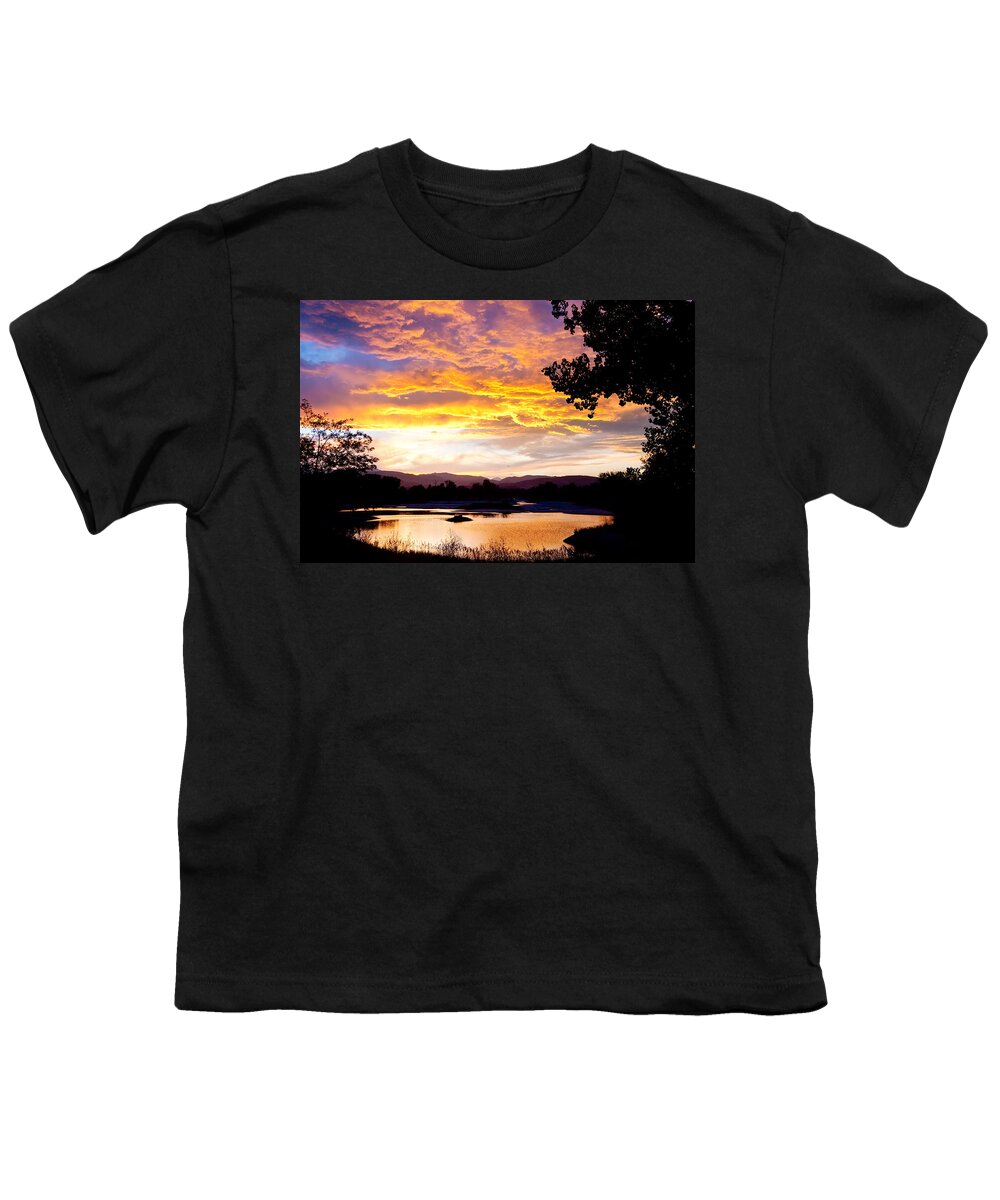 Sunsets Youth T-Shirt featuring the photograph Colorado Summer Sunset by James BO Insogna