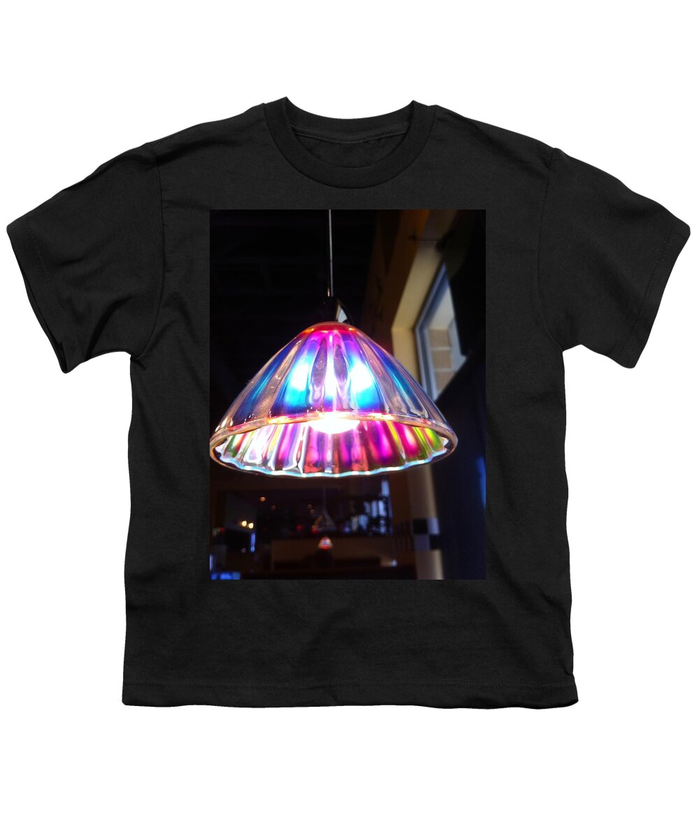 Colorful Light Shade Youth T-Shirt featuring the photograph Colorful Light by Susan Garren