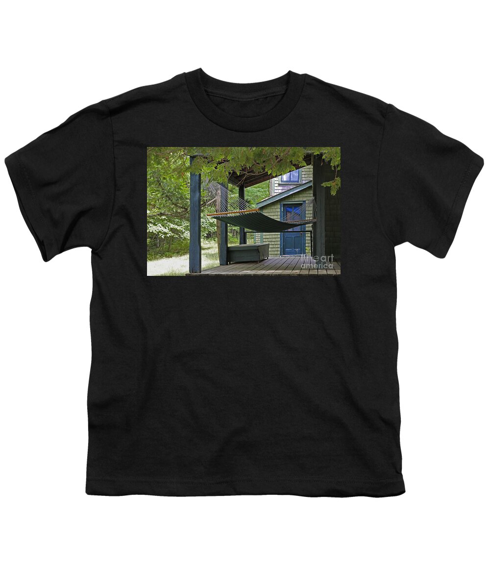 Hammock Youth T-Shirt featuring the photograph Come Rest A While by Barbara McMahon