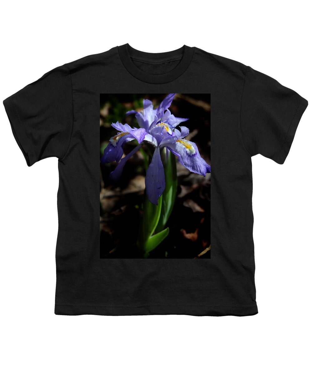 Crested Dwarf Iris Youth T-Shirt featuring the photograph Crested Dwarf Iris by Michael Eingle