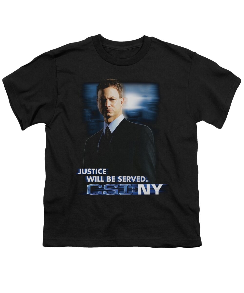 Csi Youth T-Shirt featuring the digital art Csi:ny - Justice Served by Brand A