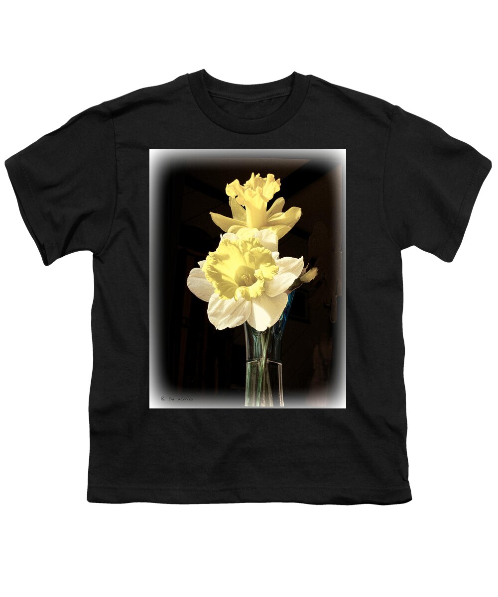 Daffodils Youth T-Shirt featuring the photograph Daffodils by Bonnie Willis