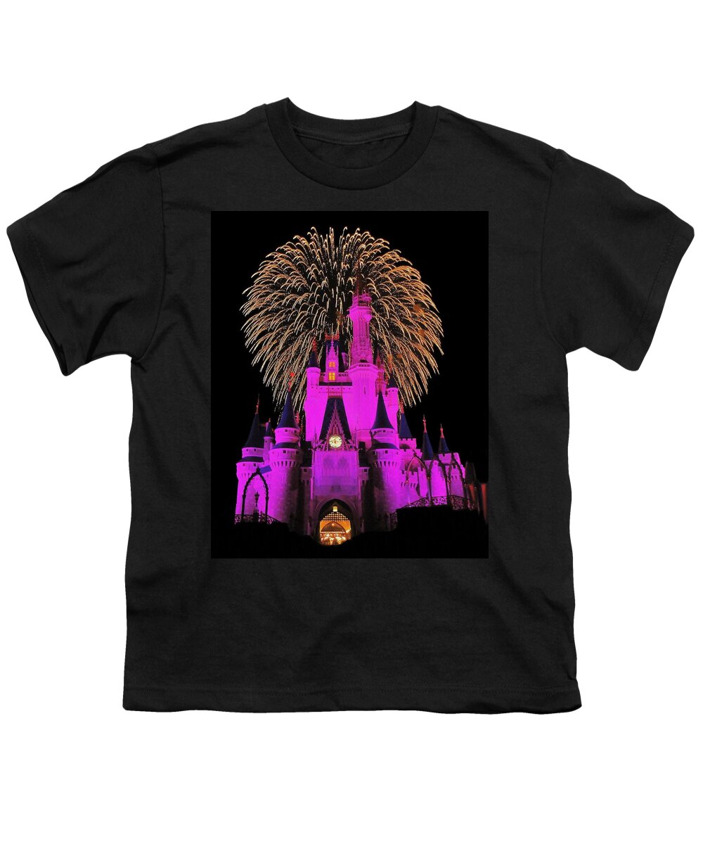 Cinderella Youth T-Shirt featuring the photograph Disney Magic by Benjamin Yeager