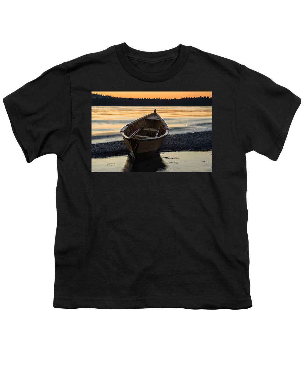Dory Youth T-Shirt featuring the photograph Dory at Dawn by Marty Saccone