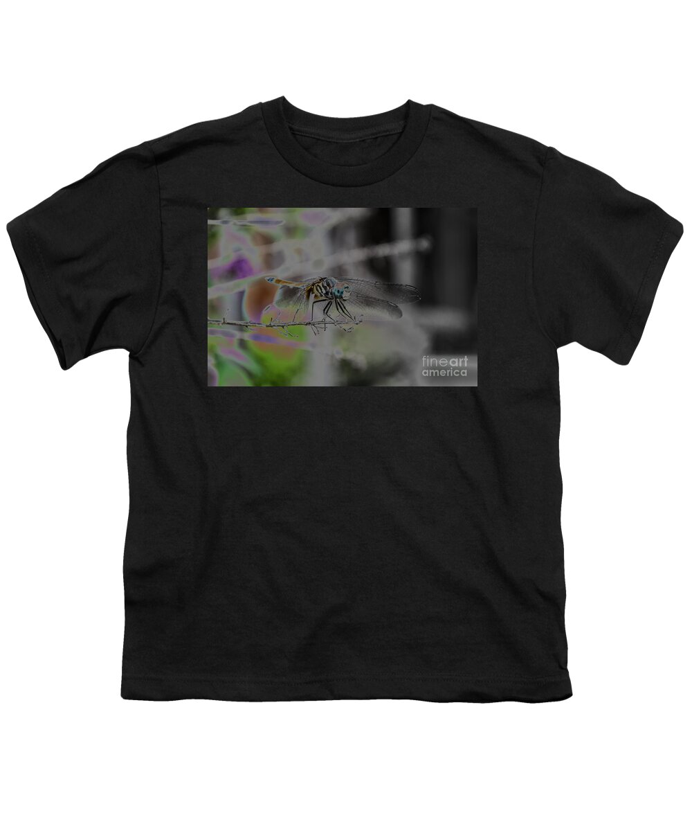 Insect Youth T-Shirt featuring the photograph Dragonfly by Donna Brown