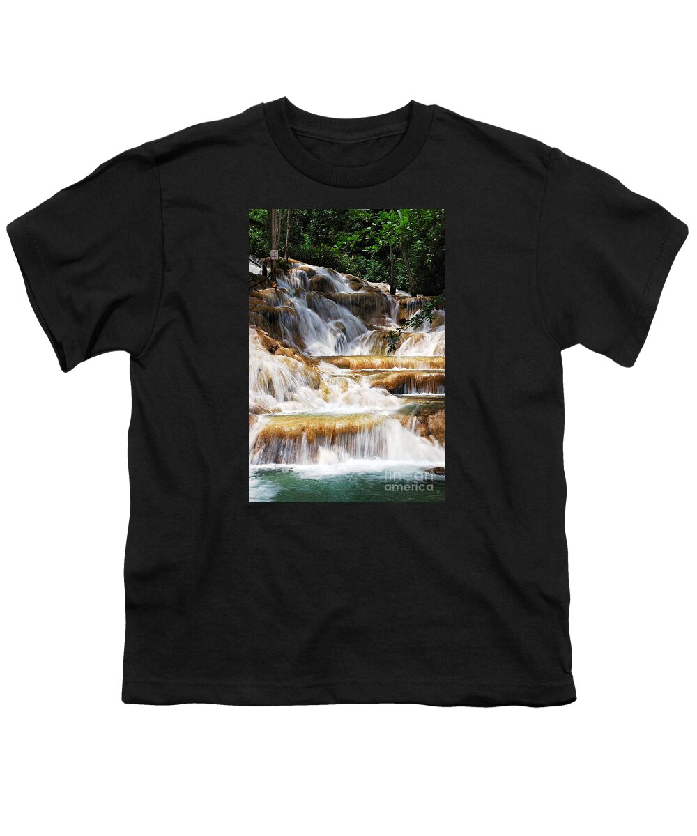 Waterfall Youth T-Shirt featuring the photograph Dunn Falls by Hannes Cmarits
