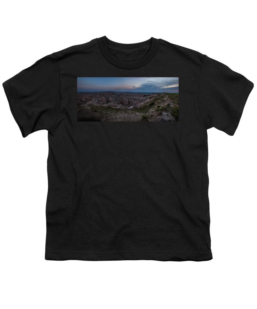 Badlands Youth T-Shirt featuring the photograph Edge of the World by Aaron J Groen