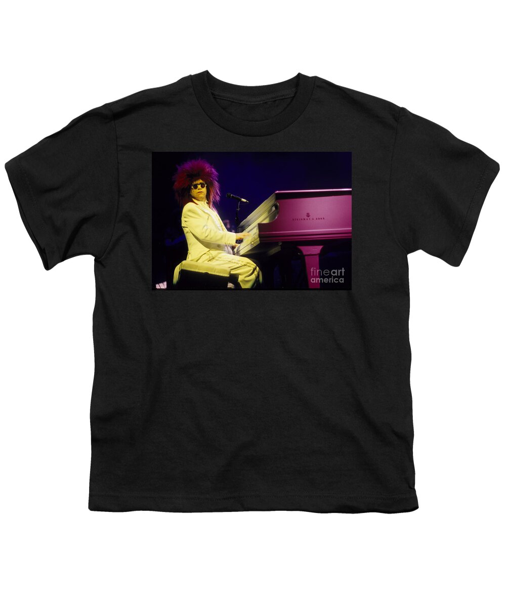 Elton John Youth T-Shirt featuring the photograph Elton by David Plastik