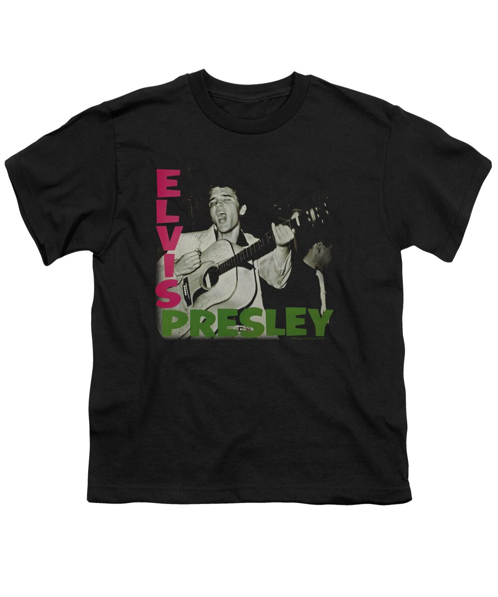Elvis Youth T-Shirt featuring the digital art Elvis - Elvis Presley Album by Brand A