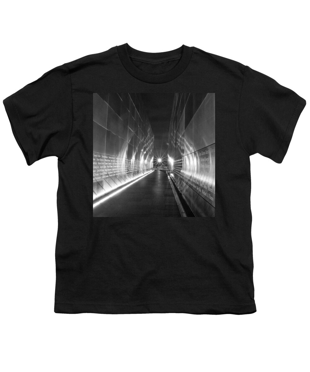 Empty Sky Youth T-Shirt featuring the photograph Empty Sky Memorial by GeeLeesa Productions