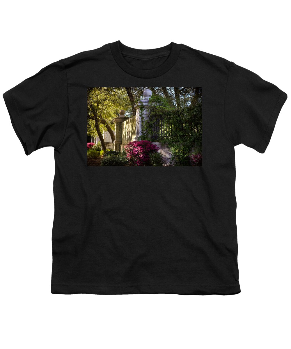 Traditional Gardens Youth T-Shirt featuring the photograph GARDEN of LOVE by Karen Wiles