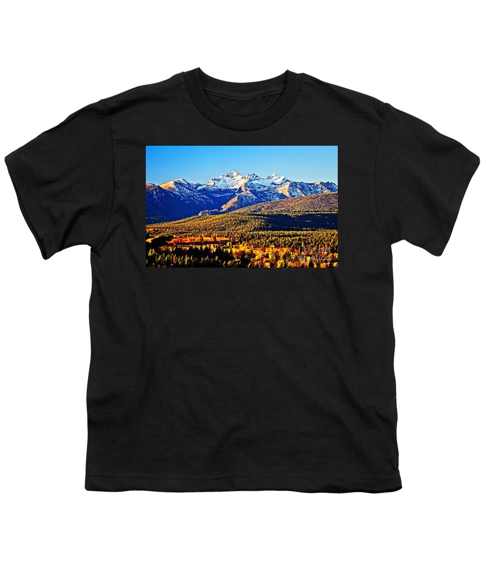 Bitterroot Valley Fall Youth T-Shirt featuring the photograph Fall in Montana by Joseph J Stevens