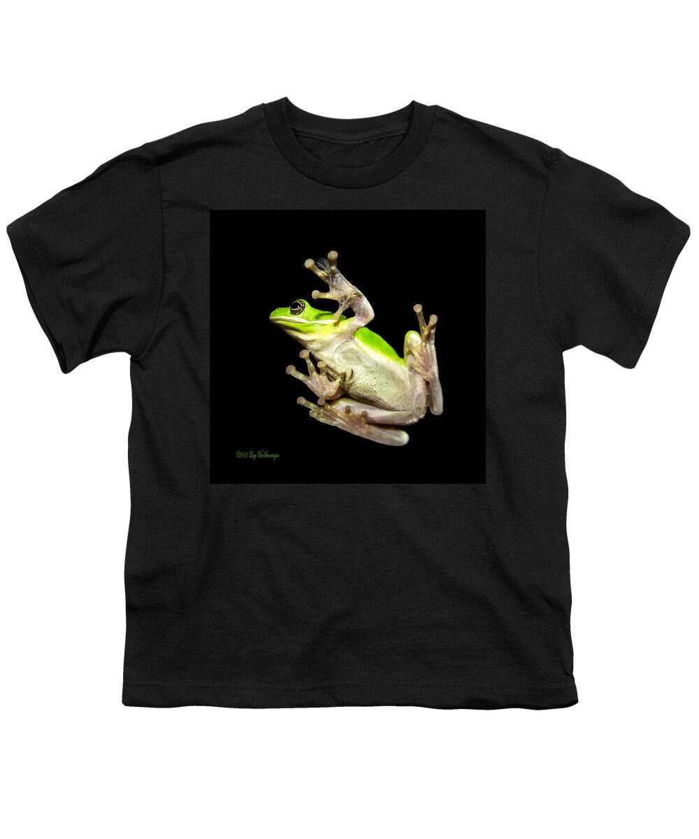 Feather Youth T-Shirt featuring the photograph Feathered Frog by Lucy VanSwearingen