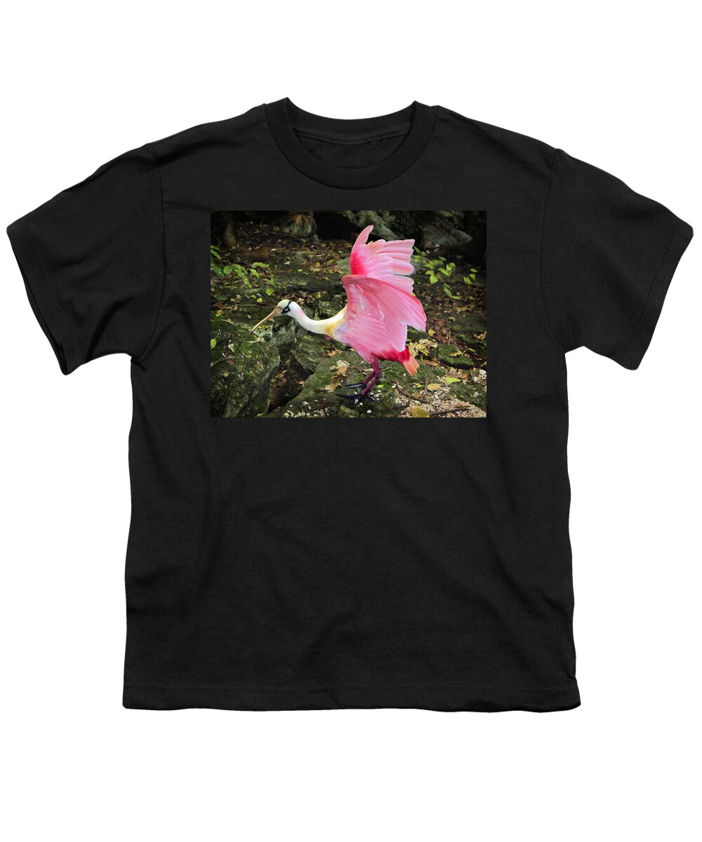 Odd Youth T-Shirt featuring the photograph Roseate Spoonbil by Marilyn Hunt