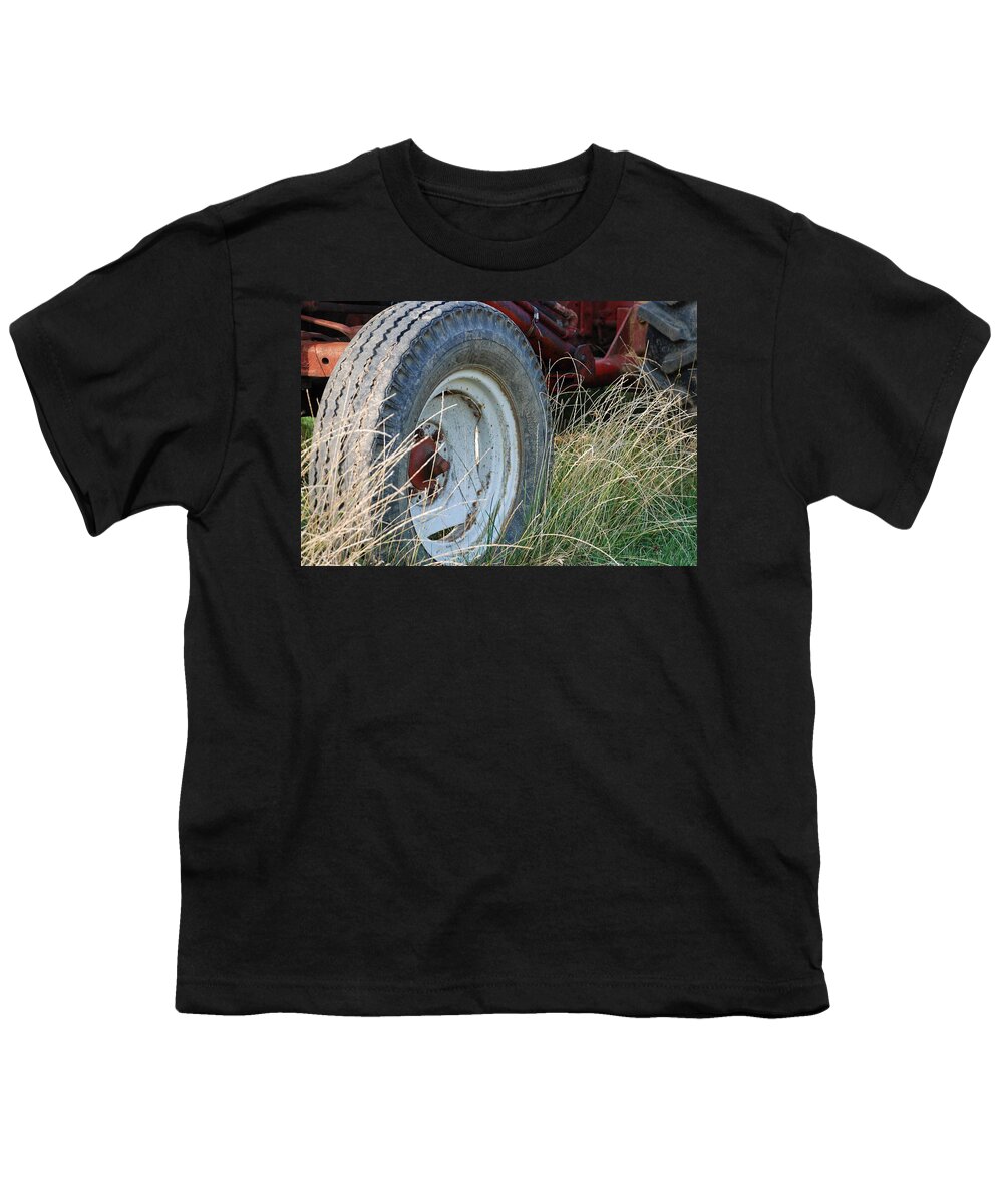 Ford Youth T-Shirt featuring the photograph Ford Tractor Tire by Jennifer Ancker