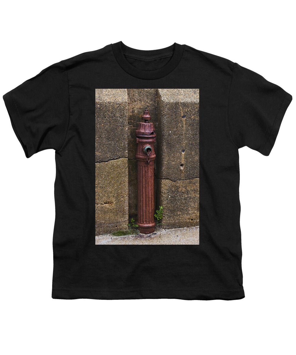 Fort Foster Youth T-Shirt featuring the photograph Fort Foster Fire Hydrant - Kittery - Maine by Steven Ralser