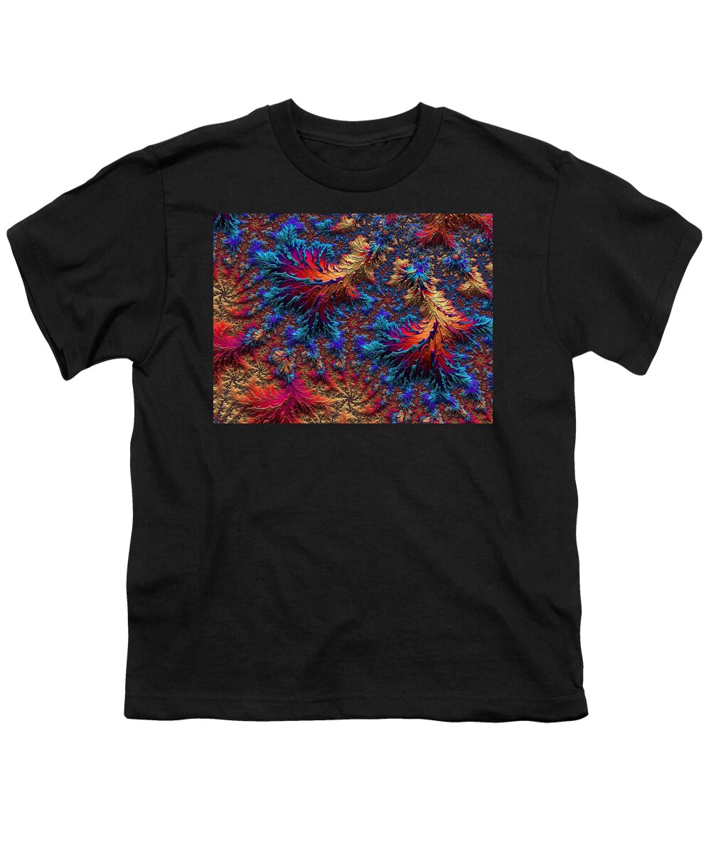 Surreal Youth T-Shirt featuring the digital art Fractal Jewels Series - Beauty on Fire II by Susan Maxwell Schmidt