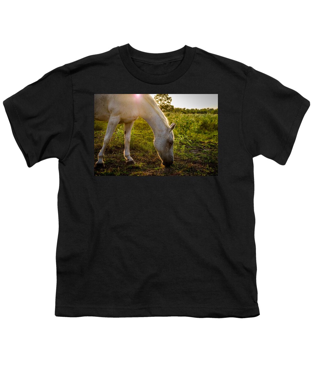 Freckles Youth T-Shirt featuring the photograph Freckles Pferd by David Morefield