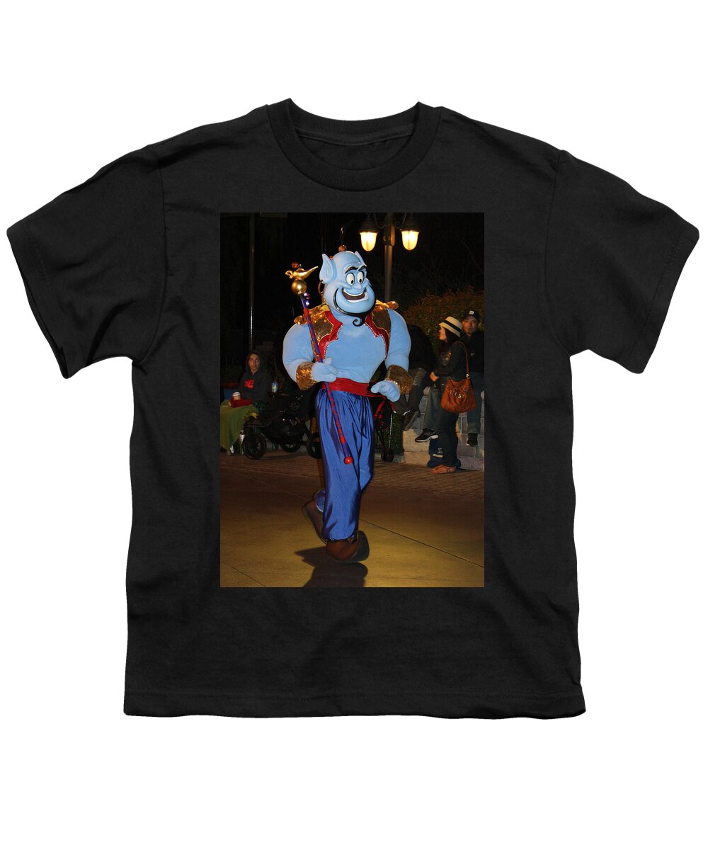 Disney Land Youth T-Shirt featuring the photograph Genie With Moves by David Nicholls