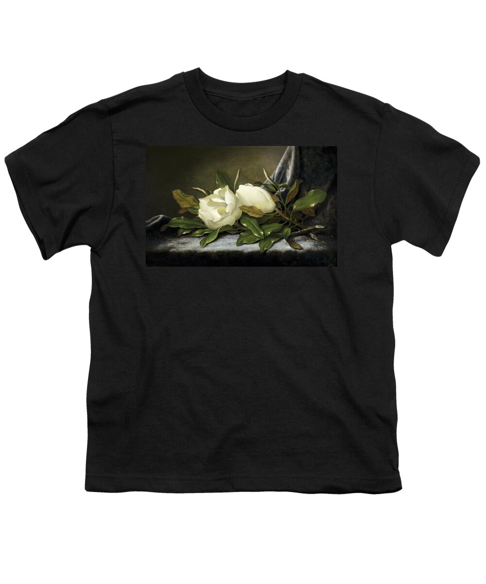 Fowl Youth T-Shirt featuring the painting Giant Magnolias by Martin Johnson Heade