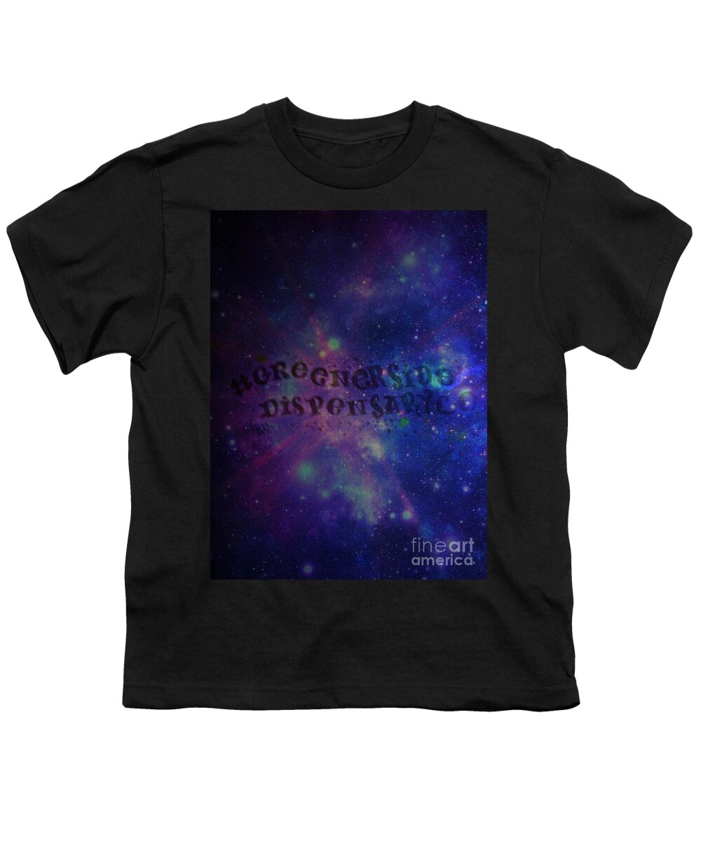  Youth T-Shirt featuring the photograph Greener Side Dispensary in Space by Kelly Awad