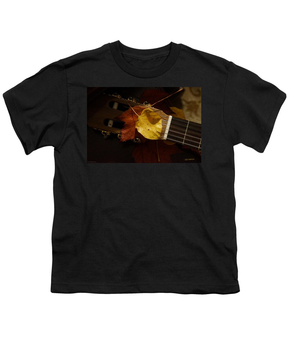 Guitar Youth T-Shirt featuring the photograph Guitar Autumn 4 by Mick Anderson