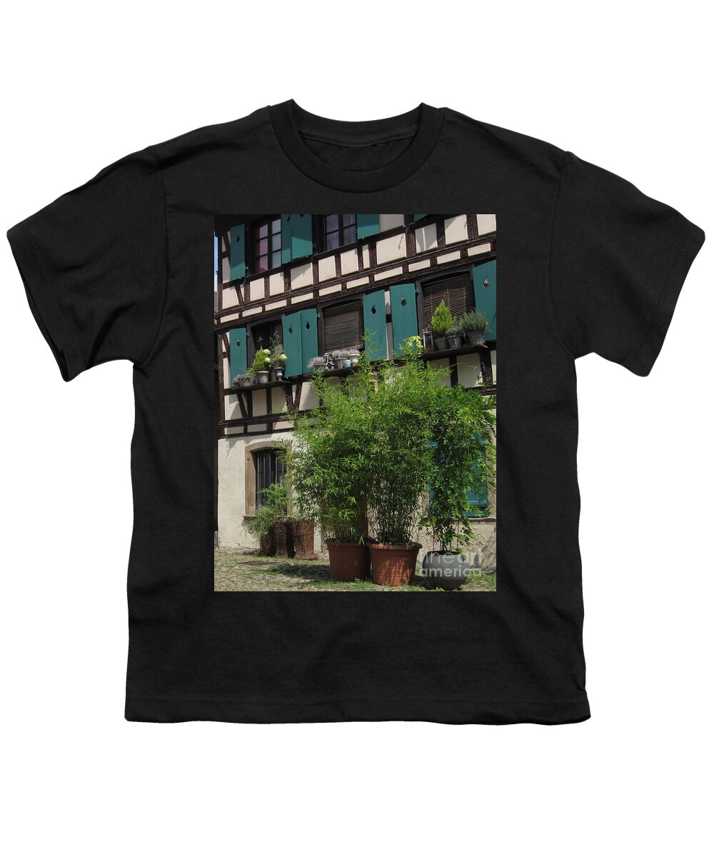 Timber Youth T-Shirt featuring the photograph Half-Timbered House in Strasbourg by Amanda Mohler