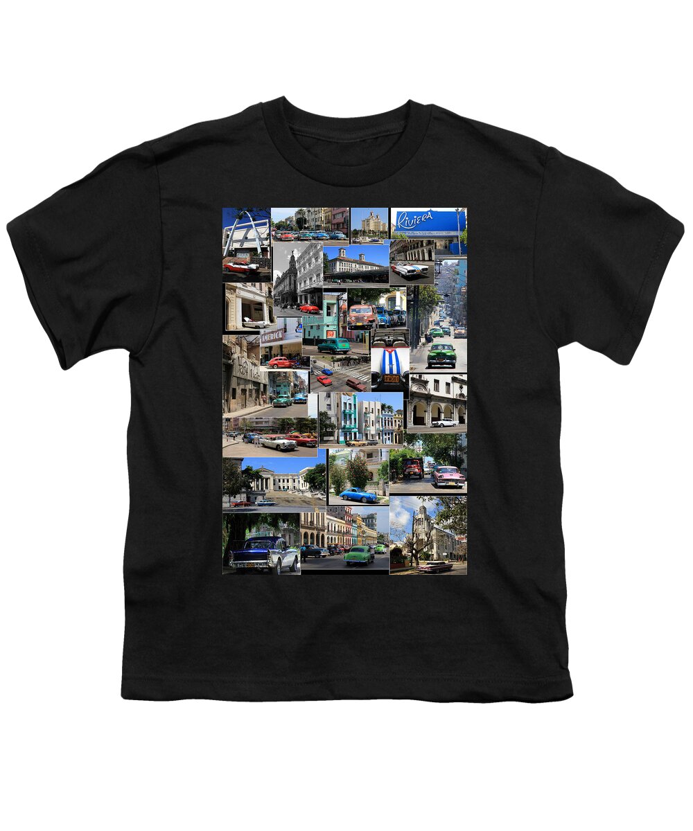 Havana Youth T-Shirt featuring the photograph Havana Montage by Andrew Fare