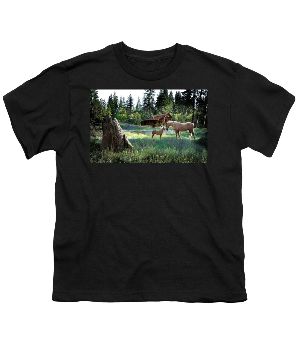 Palominos Youth T-Shirt featuring the photograph Home Sweet Home by Melinda Hughes-Berland