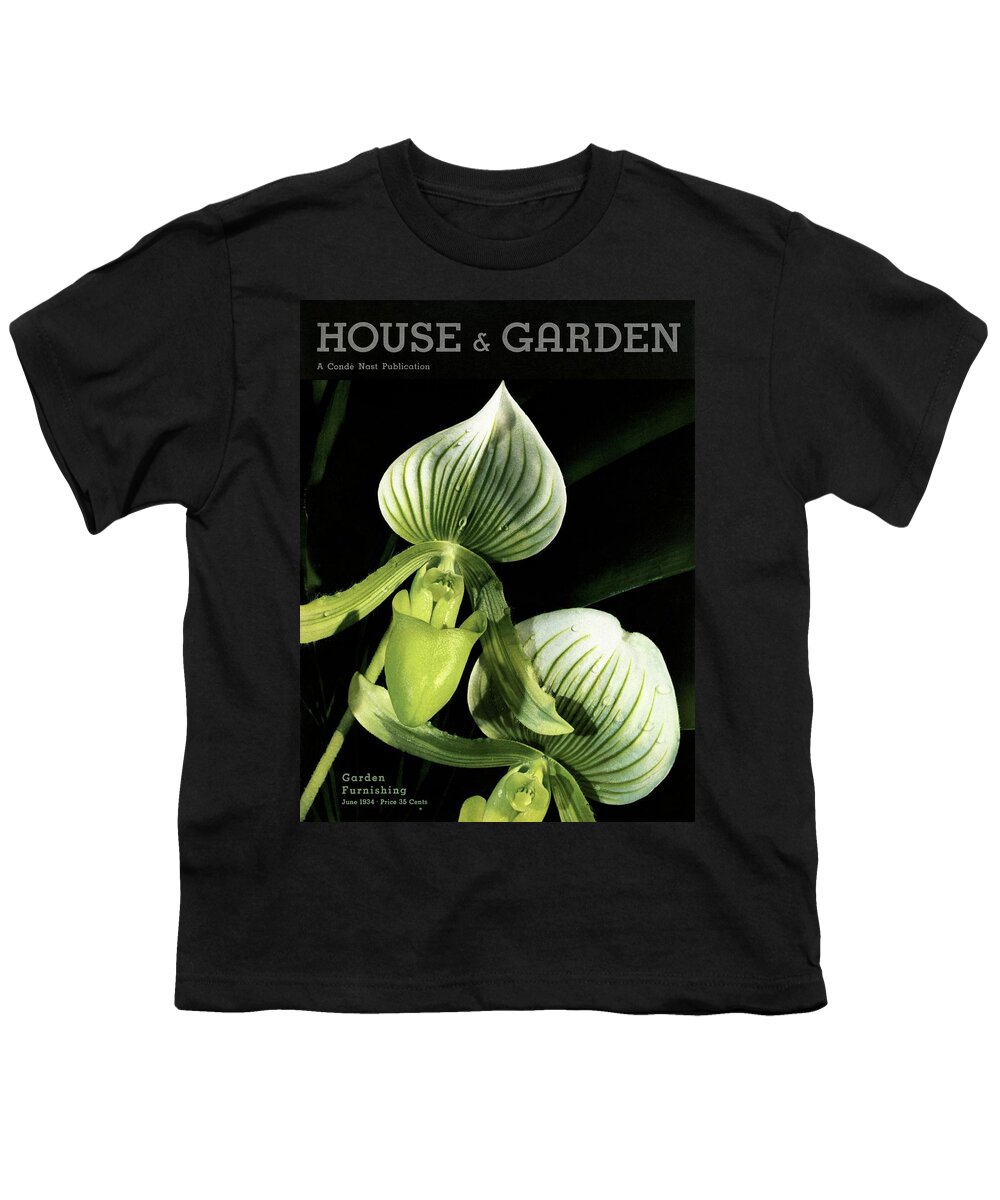 House And Garden Youth T-Shirt featuring the photograph House And Garden Garden Furnishing Number Cover by Anton Bruehl