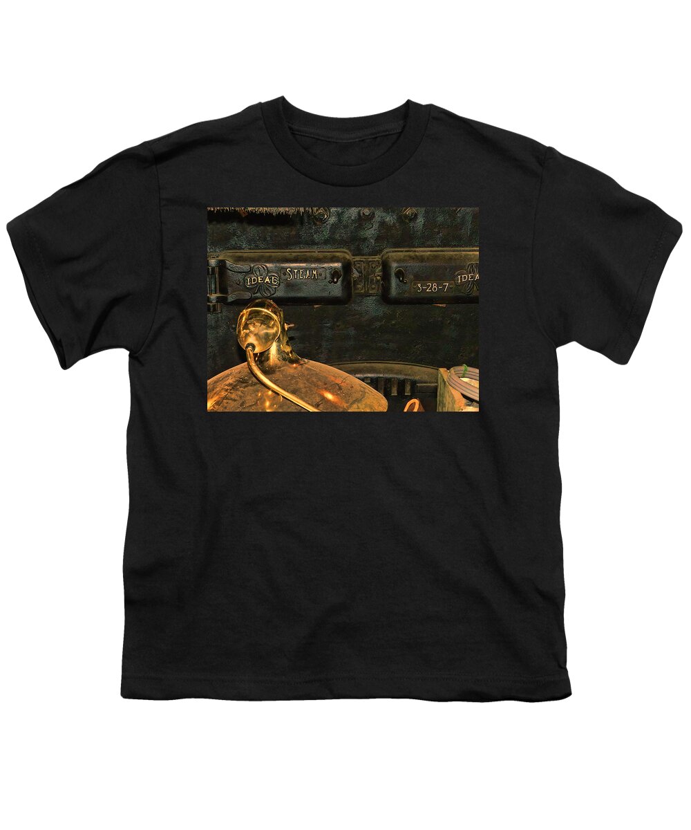 Steam Boiler Youth T-Shirt featuring the photograph Ideal Steam by Cathy Anderson