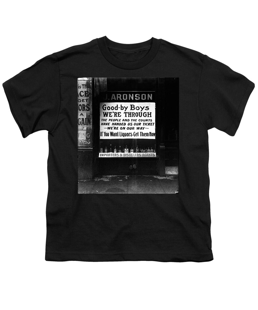 If You Want Liquors Get Them Now Youth T-Shirt featuring the photograph If You Want Liquors Get Them Now by Bill Cannon