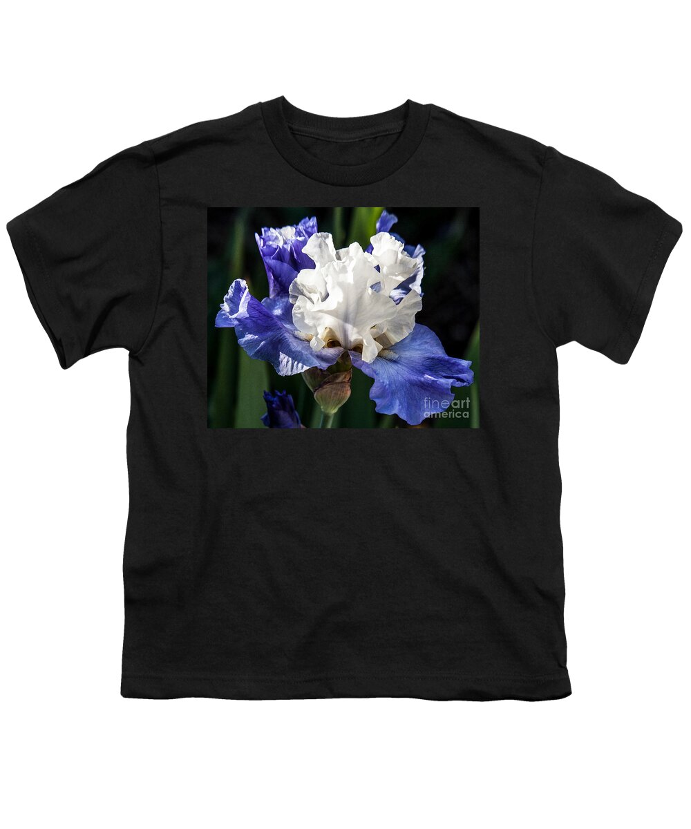 Flowers Youth T-Shirt featuring the photograph Stairway To Heaven Iris by Roselynne Broussard