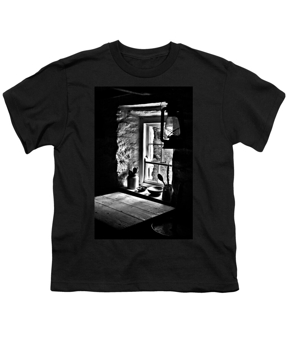 Ireland Youth T-Shirt featuring the photograph Irish Cottage Window by Nigel R Bell