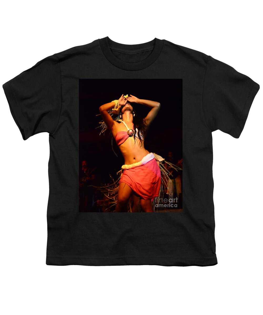 Easter Island Youth T-Shirt featuring the photograph Art Of The Dance Rapa Nui 3 by Bob Christopher