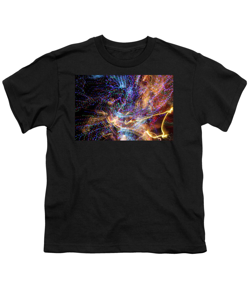 Abstract Youth T-Shirt featuring the photograph Kapow by Ric Bascobert