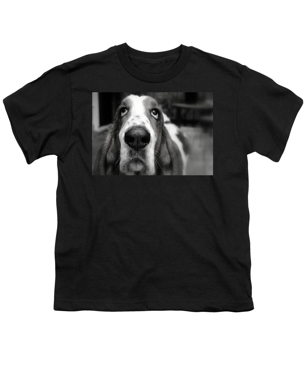 Basset Hound Youth T-Shirt featuring the photograph Basset Hound #1 by Marysue Ryan