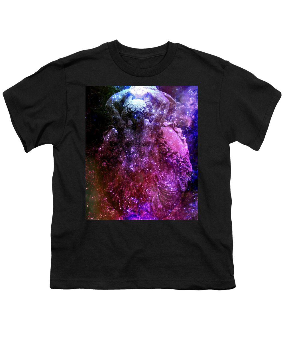 Star Youth T-Shirt featuring the digital art Lady Universe 2 by Lilia S