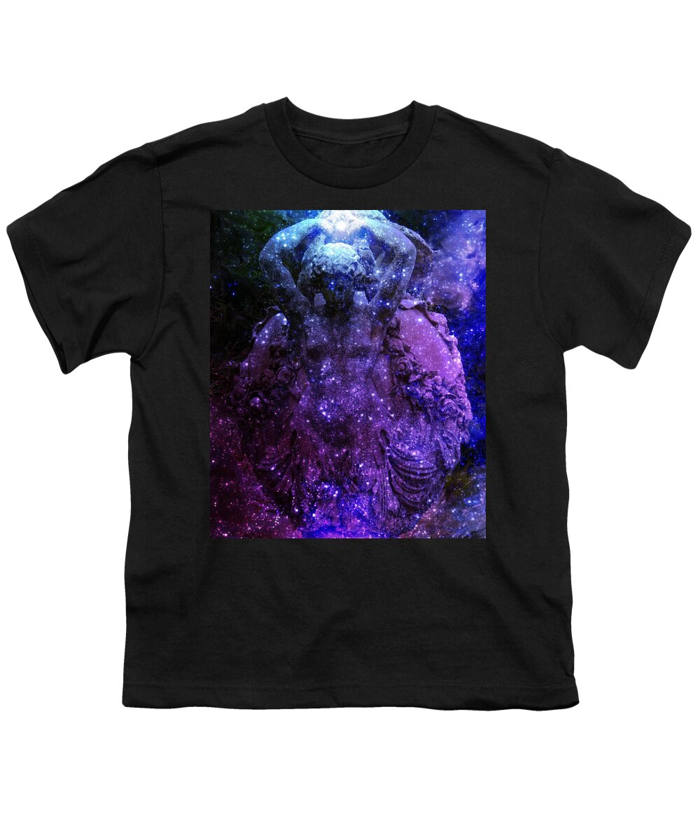 Star Youth T-Shirt featuring the digital art Lady Universe by Lilia S