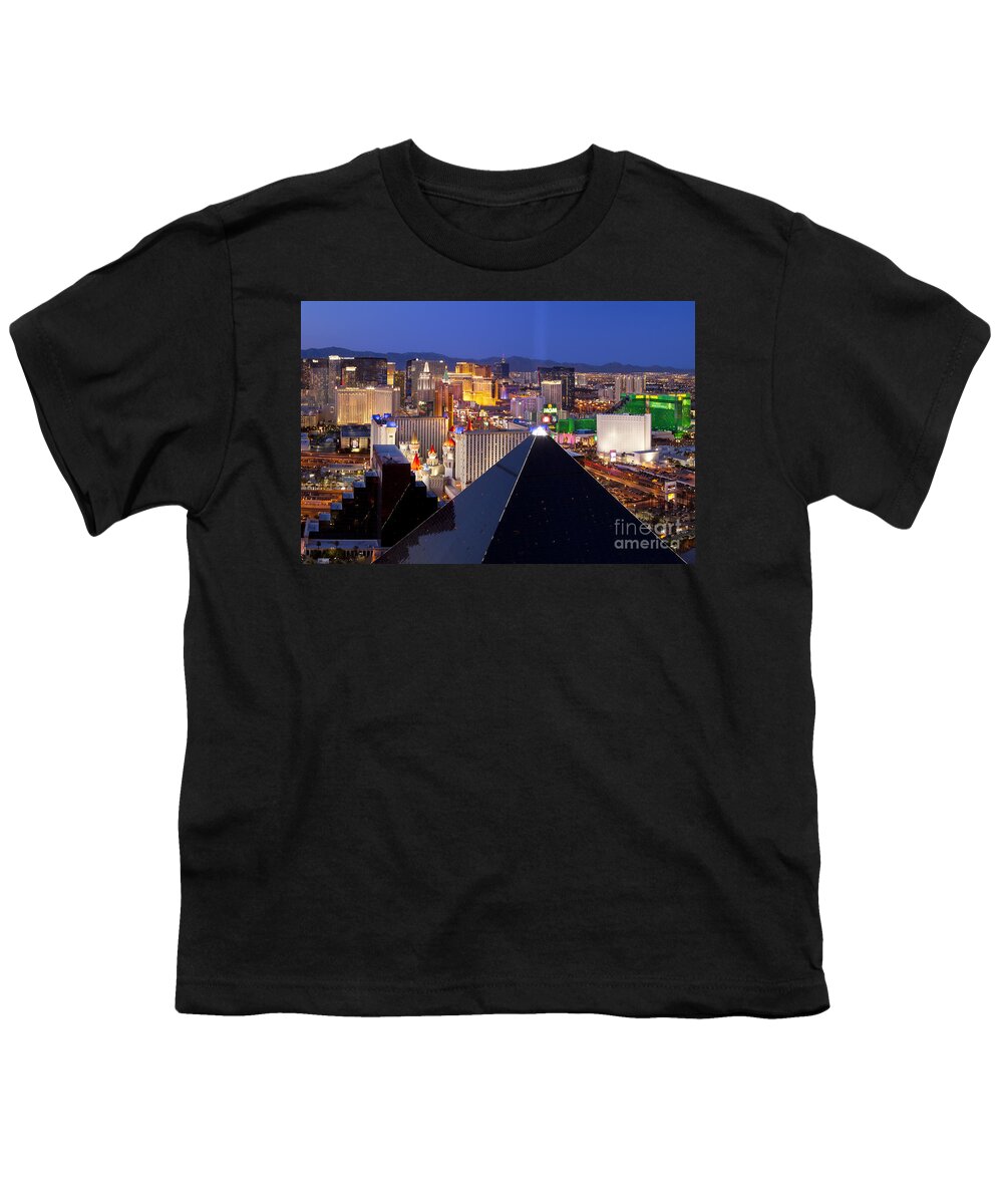 Las Vegas Youth T-Shirt featuring the photograph Las Vegas Skyline by Brian Jannsen