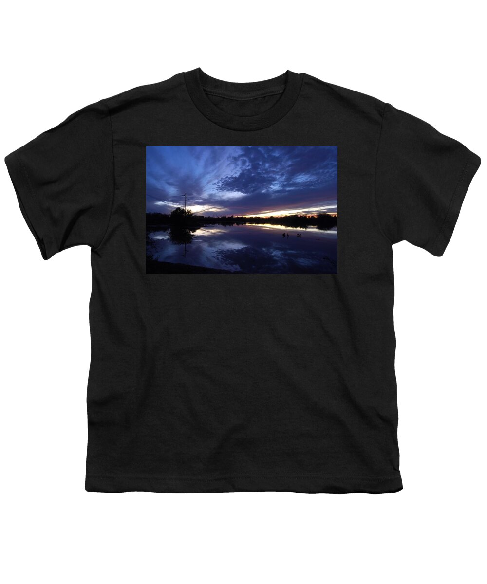 Sunset Youth T-Shirt featuring the photograph Last Light by Tam Ryan