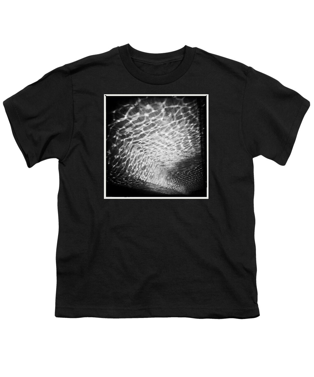 Light Youth T-Shirt featuring the photograph Light reflections black and white by Matthias Hauser