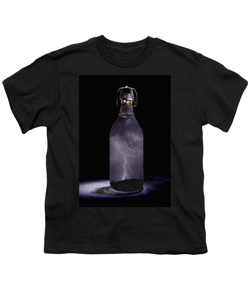 Lightning Youth T-Shirt featuring the photograph Lightning in a Bottle by John Crothers