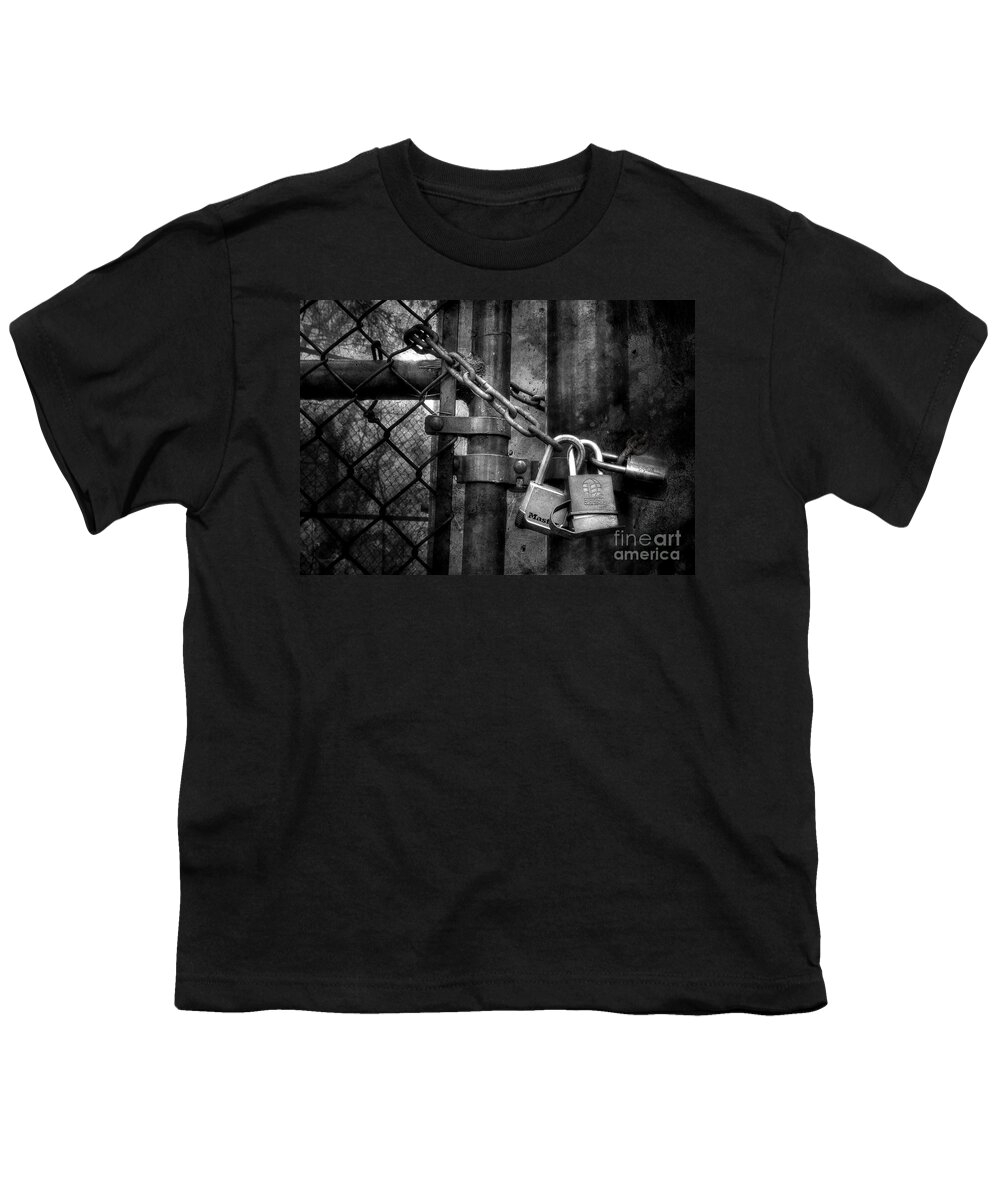 Chain Youth T-Shirt featuring the photograph Locks Locking Locks by Michael Eingle