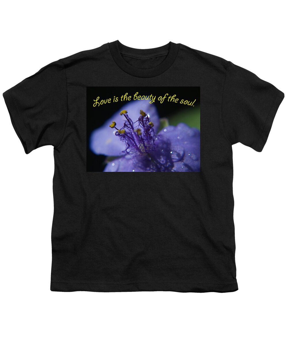 Flower Youth T-Shirt featuring the photograph Love is by Bob Johnson