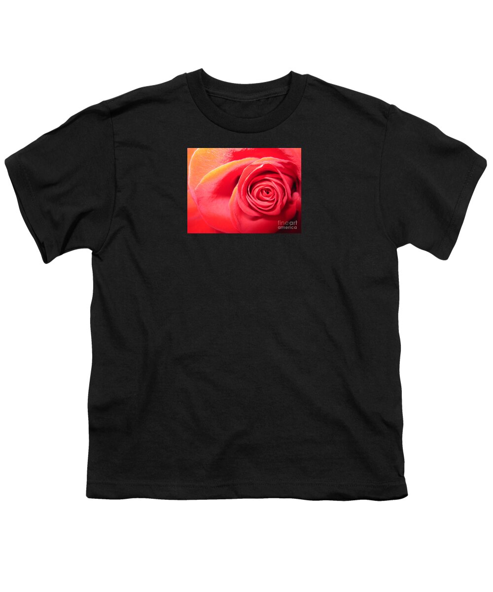 Floral Youth T-Shirt featuring the photograph Luminous Red Rose 1 by Tara Shalton