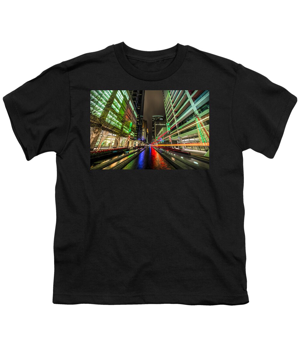 Christmas Youth T-Shirt featuring the photograph Main Street Square Christmas by David Morefield