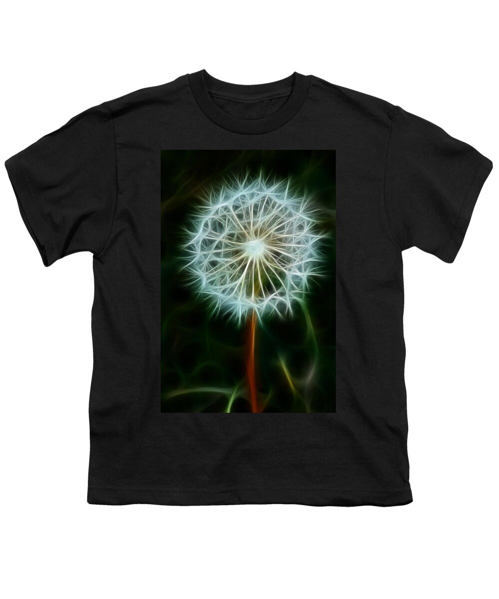 Dandelion Seeds Youth T-Shirt featuring the photograph Make A Wish by Joann Copeland-Paul