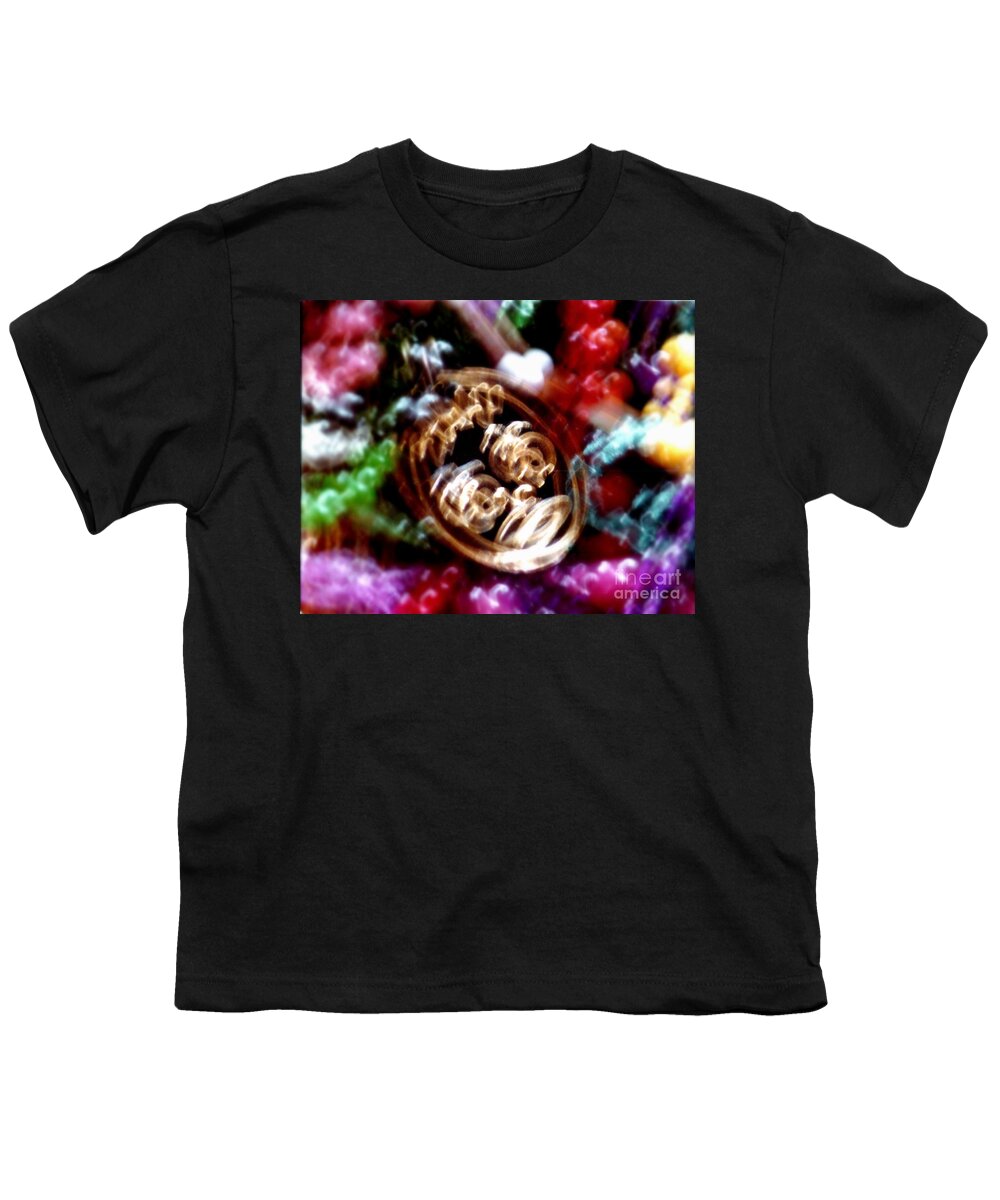 Nola Youth T-Shirt featuring the photograph New Orleans Mardi Gras Madness In Louisiana by Michael Hoard